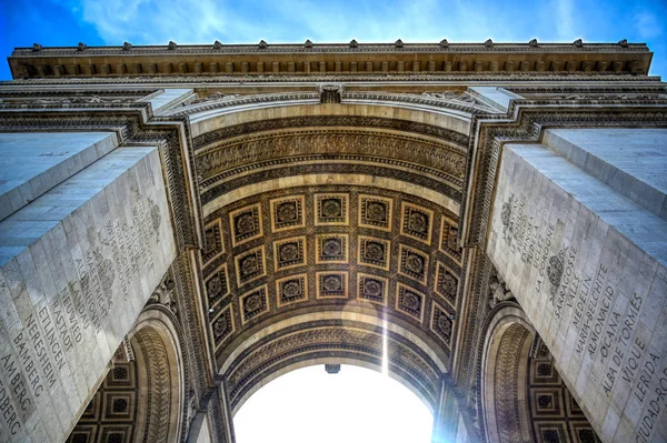 Vue Sur Arc Triomphe Situé Paris France — Photo