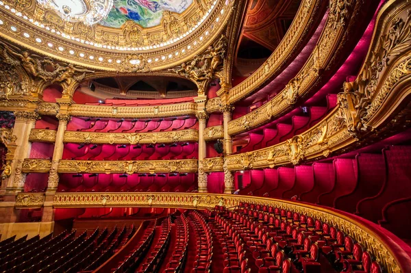 Paris França Abril 2019 Auditório Palais Garnier Localizado Paris França — Fotografia de Stock