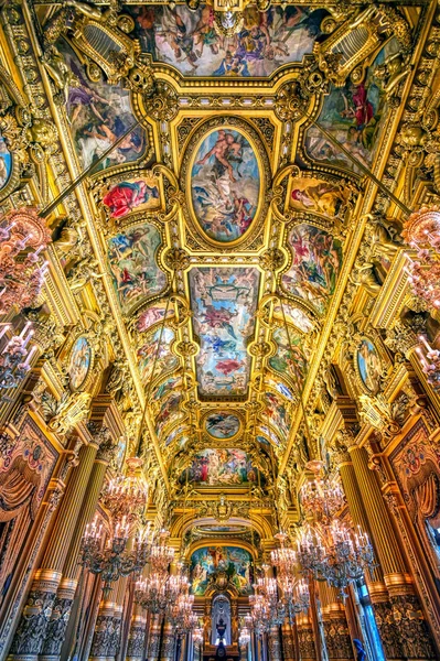 París Francia Abril 2019 Gran Vestíbulo Del Palais Garnier Situado —  Fotos de Stock