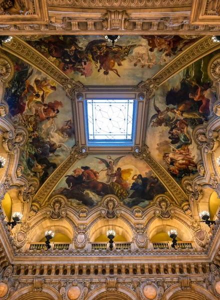 París Francia Abril 2019 Interior Del Palais Garnier Situado París —  Fotos de Stock