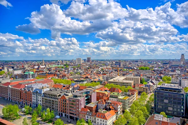 Aerial View Antwerp Antwerpen Belgium Sunny Day — Stock Photo, Image