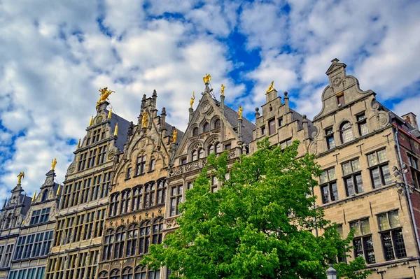 Fuente Brabo Situada Grote Markt Plaza Armas Amberes Amberes Bélgica — Foto de Stock