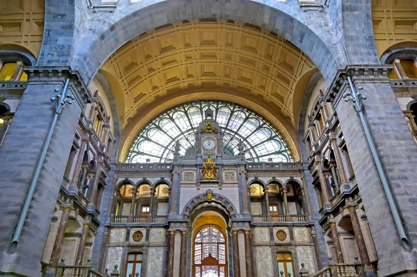 Interior Amberes Amberes Estación Tren Bélgica —  Fotos de Stock
