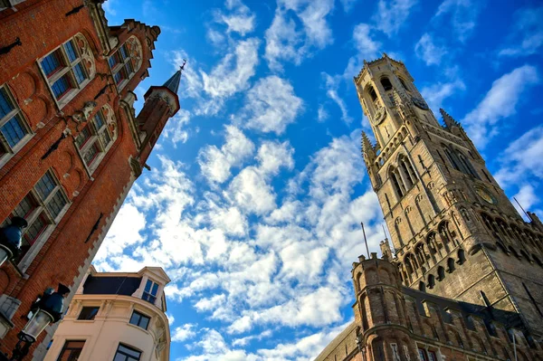 Belfry Bruges Located Market Square Bruges Brugge Belguim — Stock Photo, Image