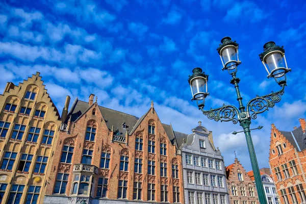 Zabytkowe Centrum Miasta Rynek Markt Brugii Brugia Belgia — Zdjęcie stockowe