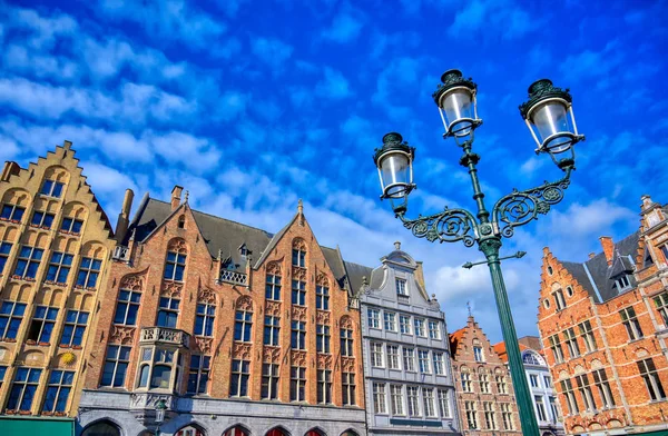 Centro Storico Piazza Del Mercato Markt Bruges Brugge Belgio — Foto Stock