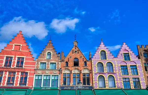 Bruges Flandre Belgique Avril 2019 Centre Ville Historique Place Marché — Photo