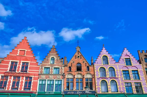 Bruges Flandre Belgique Avril 2019 Centre Ville Historique Place Marché — Photo