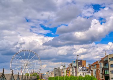 Anvers, Belçika'da sokak sahneleri ve mimari.