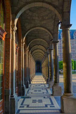 Anvers, Belçika - 28 Nisan 2019 - Anvers Üniversitesi (Universiteit Antwerpen) Belçika'nın Antwerp şehrinde bulunan en büyük üniversitelerden biridir..