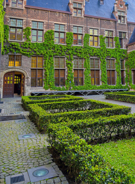 Antwerp, Belgium - April 28, 2019 - The University of Antwerp (Universiteit Antwerpen) is one of the major Belgian universities located in the city of Antwerp, Belgium.