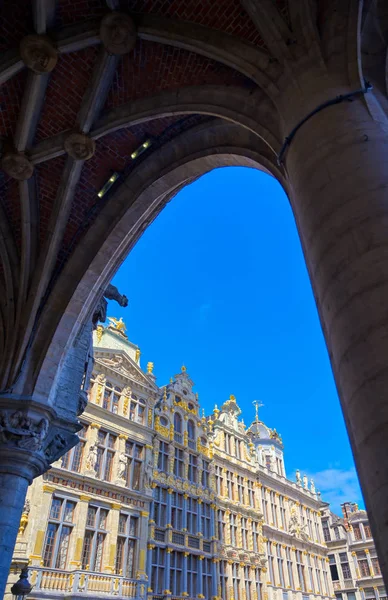 Buildings Architecture Grand Place Grote Markt Central Square Brussels Belgium — Stock Photo, Image
