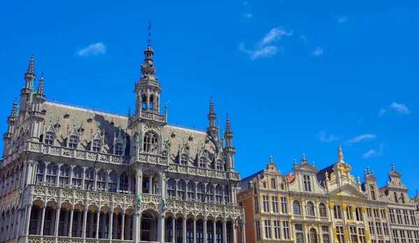 Edifici Architettura Nella Grand Place Grote Markt Piazza Centrale Bruxelles — Foto Stock