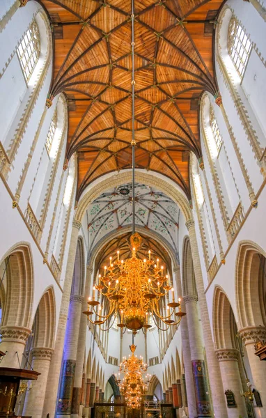 Haarlem Netherlands April 2019 Interior Bavo Church Dutch City Haarlem — Stock Photo, Image