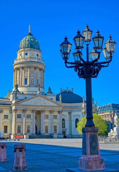 Церкви Расположенные Площади Гендарменц Берлине Германия — стоковое фото
