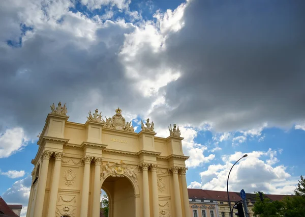 Potsdam Almanya Bulunan Brandenburg Kapısı Manzarası — Stok fotoğraf