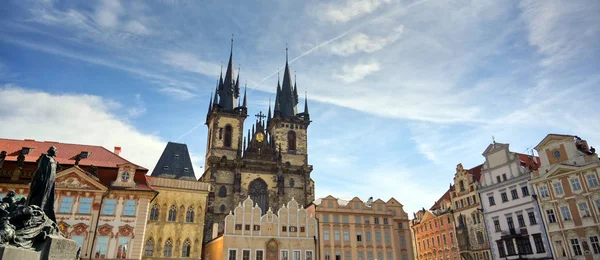 Kostel Panny Marie Před Tynem Gotický Kostel Nacházející Starém Městském — Stock fotografie