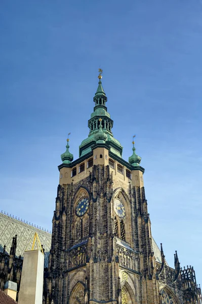 Sint Vitus Kathedraal Binnenkant Van Praagse Burchtcomplex Gebouwd Eeuw Praag — Stockfoto