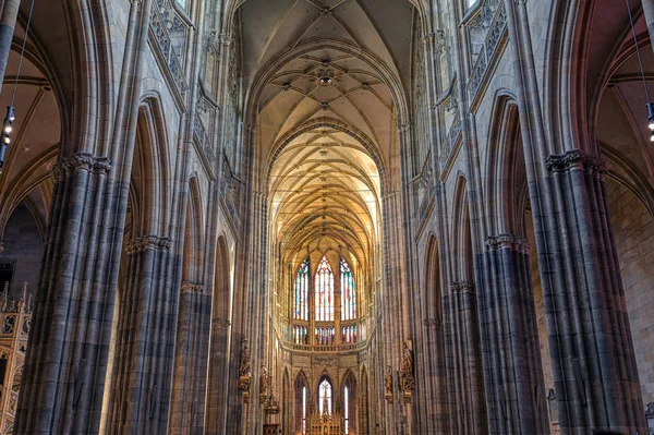 Praga República Checa Mayo 2019 Interior Catedral San Vito Dentro — Foto de Stock