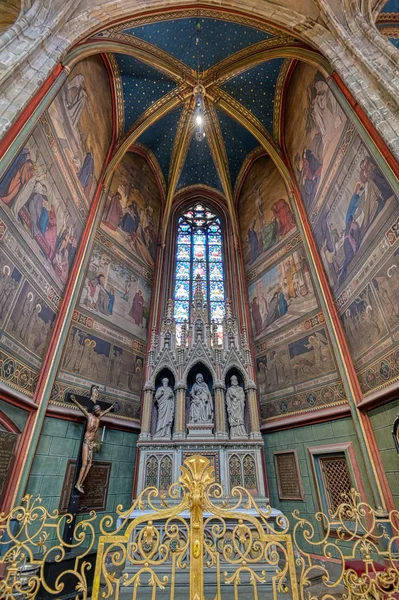 Praga República Checa Mayo 2019 Interior Catedral San Vito Dentro —  Fotos de Stock