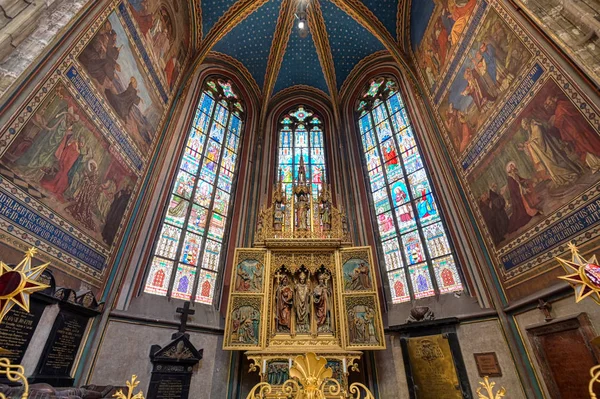 Praga República Checa Mayo 2019 Interior Catedral San Vito Dentro —  Fotos de Stock