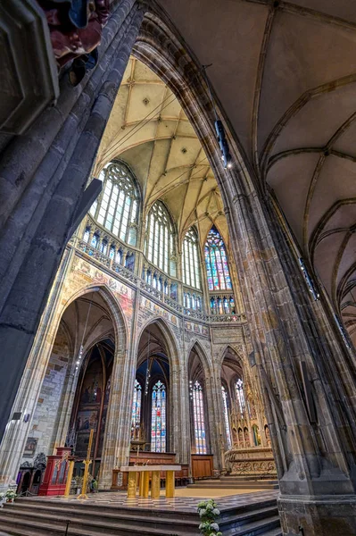 Prag Tschechische Republik Mai 2019 Das Innere Der Vitus Kathedrale — Stockfoto