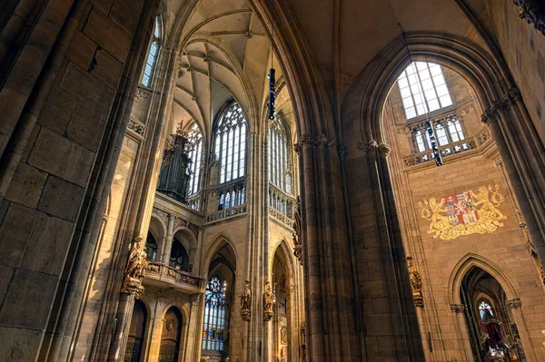 Praga República Checa Maio 2019 Interior Catedral São Vito Dentro — Fotografia de Stock