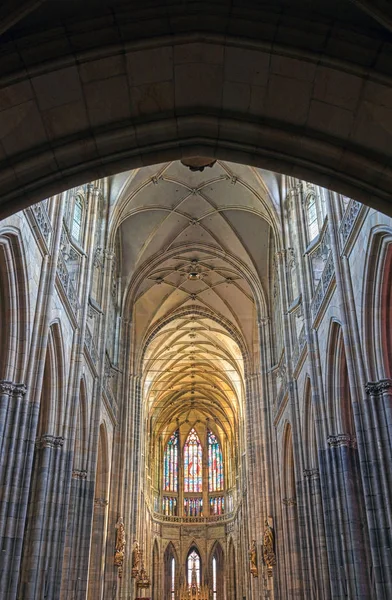 Prag Tschechische Republik Mai 2019 Das Innere Der Vitus Kathedrale — Stockfoto