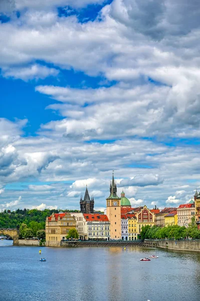 View Old Town Prague Charles Bridge Vltava River Prague Czech — Stock Photo, Image