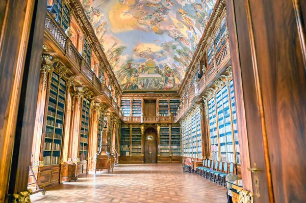 Praag Tsjechische Republiek Mei 2019 Bibliotheek Van Het Strahov Klooster — Stockfoto