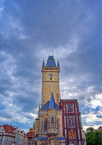 Çek Cumhuriyeti Nin Başkenti Prag Daki Eski Belediye Binası Eski — Stok fotoğraf