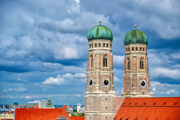 Münih Bavyera Almanya Bulunan Frauenkirche Sevgili Leydimizin Katedrali — Stok fotoğraf