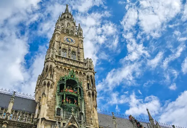 Nouvelle Mairie Située Sur Marienplatz Munich Allemagne — Photo