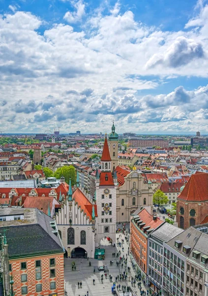 Das Alte Rathaus Marienplatz München — Stockfoto