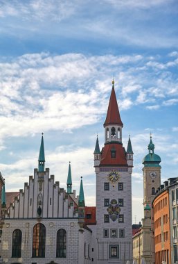 Eski belediye binası Münih, Almanya 'da Marienplatz' da yer alır..