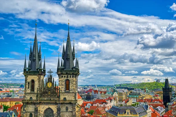 Церковь Пресвятой Богородицы Перед Тыном Староместской Площади Праге Чехия — стоковое фото