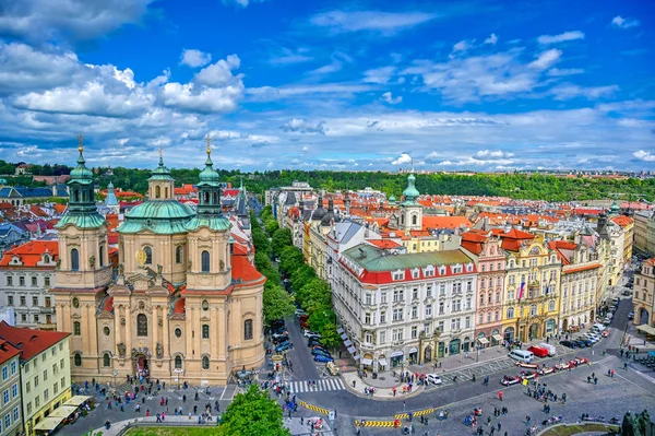 Prag Tschechische Republik Mai 2019 Nikolaus Kirche Auf Dem Altstadtplatz — Stockfoto