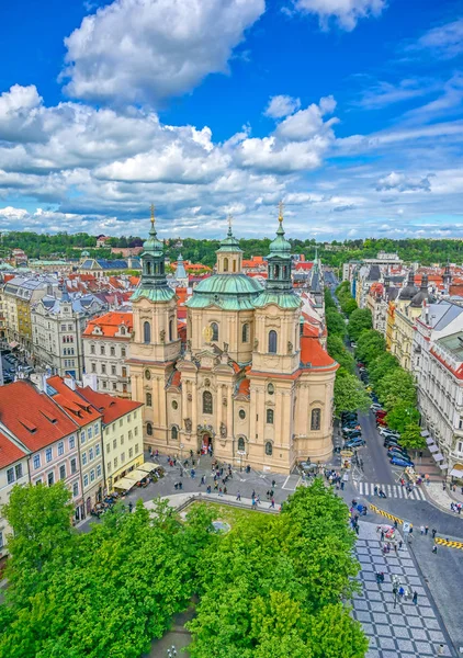 Prague Czech Republic May 2019 Nicholas Church Old Town Square — Stockfoto