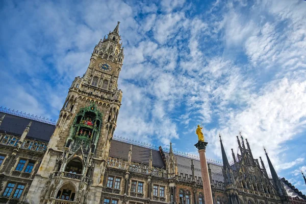 Новая Ратуша Мюнхене Германия — стоковое фото