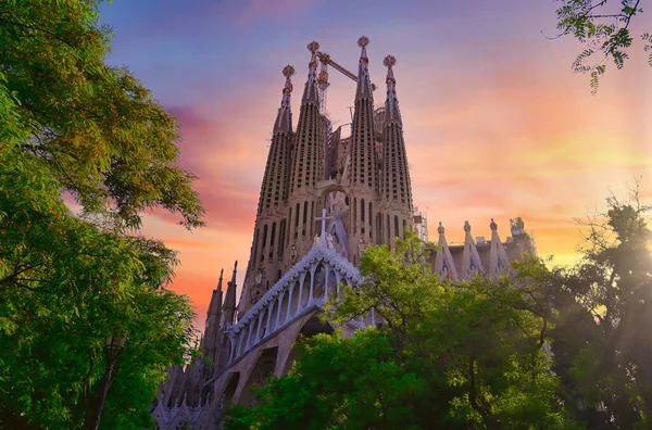 Barcellona Spagna Giugno 2019 Cattedrale Della Sagrada Familia Progettato Dall — Foto Stock