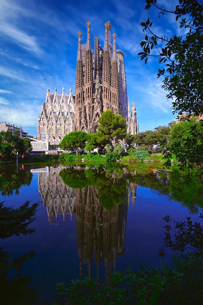 Barcelona Spanyolország Június 2019 Cathedral Sagrada Familia Antonio Gaudi Építész — Stock Fotó