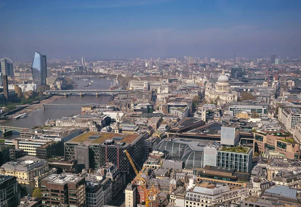 Aerial View London River Thames — Stock Photo, Image