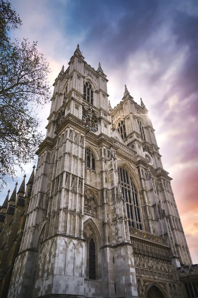 Sunset Westminster Abbey London England United Kingdom — Stock fotografie
