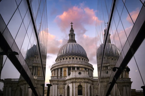 Dusk Paul Cathedral Central London — Stock Photo, Image