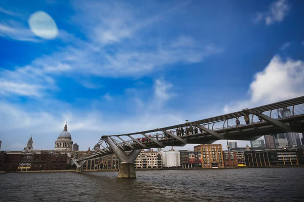 View River Thames Paul Cathedral Skyline London — Stock Photo, Image