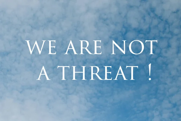 Racism Stop Racism Threat Sign Dramatic Clouds Sky — Stock Photo, Image