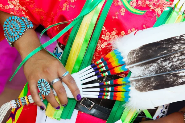 Santa Indiska Marknaden Modevisning Indianska Stockbild
