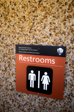 Washington alışveriş merkezi rmale kadın unisex tuvalet işareti 