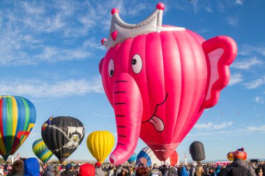Albuquerque Uluslararası Balon Festivali 'nden Prenses Nelly sıcak hava balonu