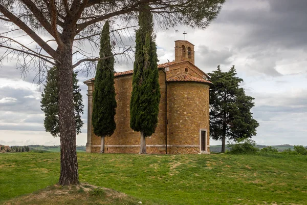 Chapel Tuscany Val Orcia Pienza — Stock Photo, Image